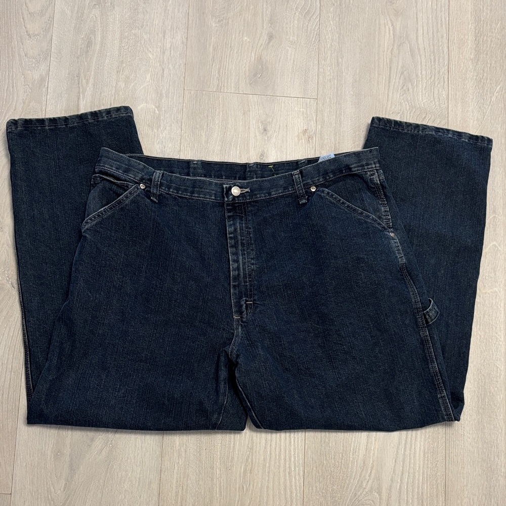 🔥BUNDLESALE Mens 40/30 Wrangler Dark Indigo Relaxed Fit Jeans